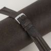 Single Padded Umber Brown Habana Leather Watch Strap