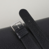 Micro Stitch Black Peccary Leather Watch Strap