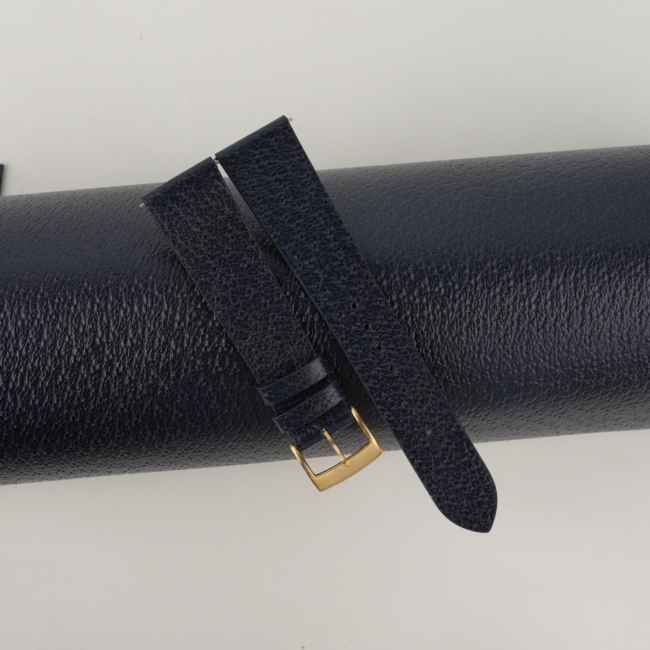 Vintage Navy Peccary Leather Watch Strap