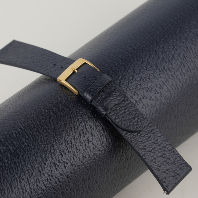 Vintage Navy Peccary Leather Watch Strap