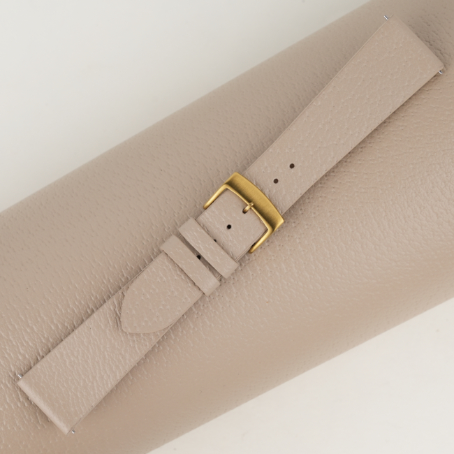 Vintage Beige Peccary Leather Watch Strap