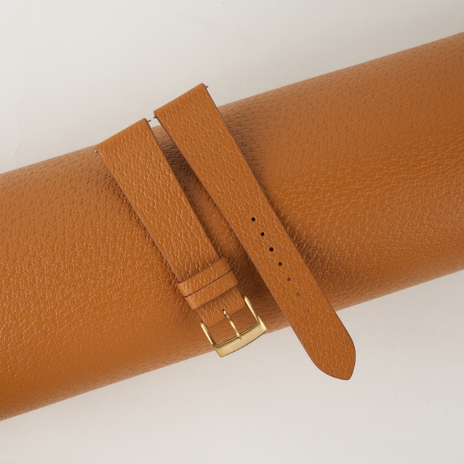 Vintage Golden Peccary Leather Watch Strap