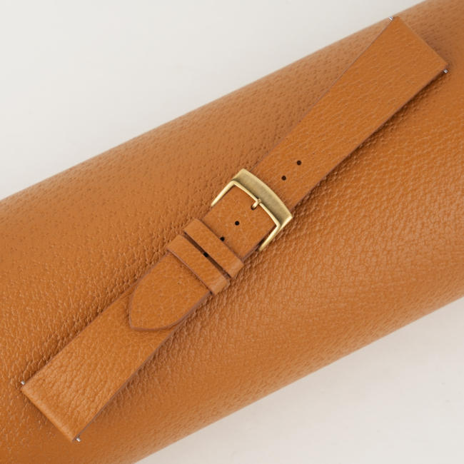 Vintage Golden Peccary Leather Watch Strap