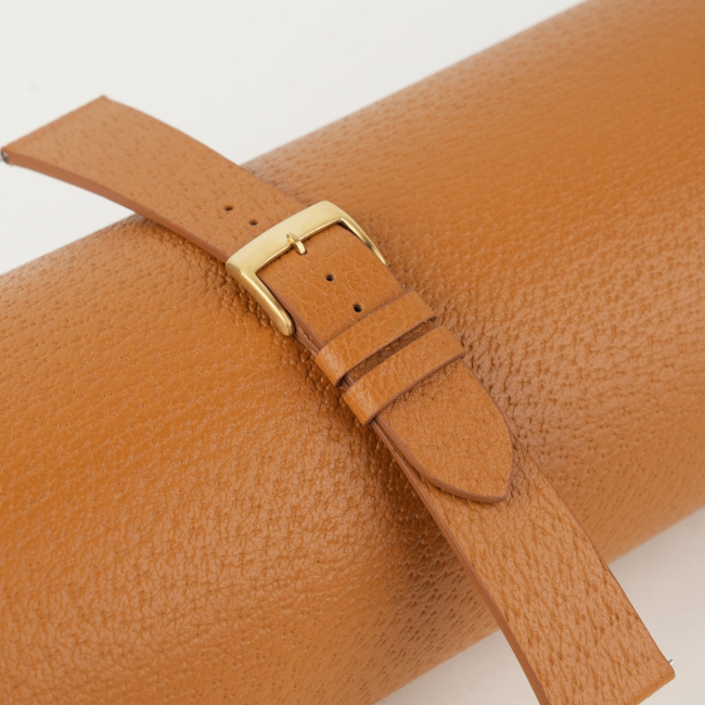 Vintage Golden Peccary Leather Watch Strap