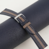 Duocolor Navy Alran Sully Leather Watch Strap