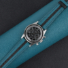 Duocolor Aqua Blue Alran Sully Leather Watch Strap