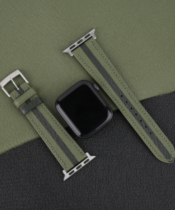 Duocolor Moss Sully Leather Apple Watch Band