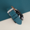 aqua blue alran chevre sully leather apple watch band