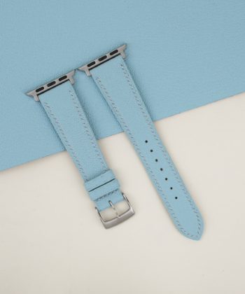 Light Aqua Alran Chevre Sully Leather Apple Watch Band