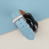 light aqua alran chevre sully leather apple watch band