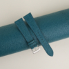 aqua blue alran chevre leather watch strap