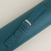 aqua blue alran chevre leather watch strap