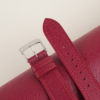 red alran chevre leather watch strap