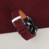 Burgundy Suede Leather Apple Watch Band