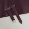 dark burgundy box calf leather apple watch band