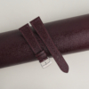 box calf dark burgundy leather watch strap