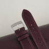 box calf dark burgundy leather watch strap